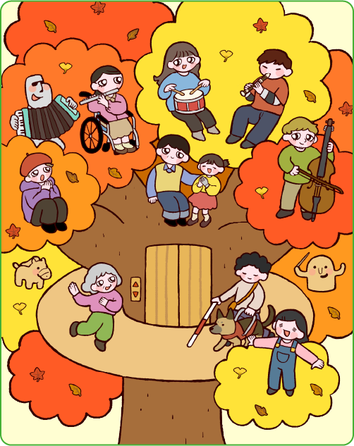 まちがいさがしの絵（右）